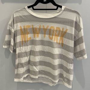 New York Graphic Crop Top